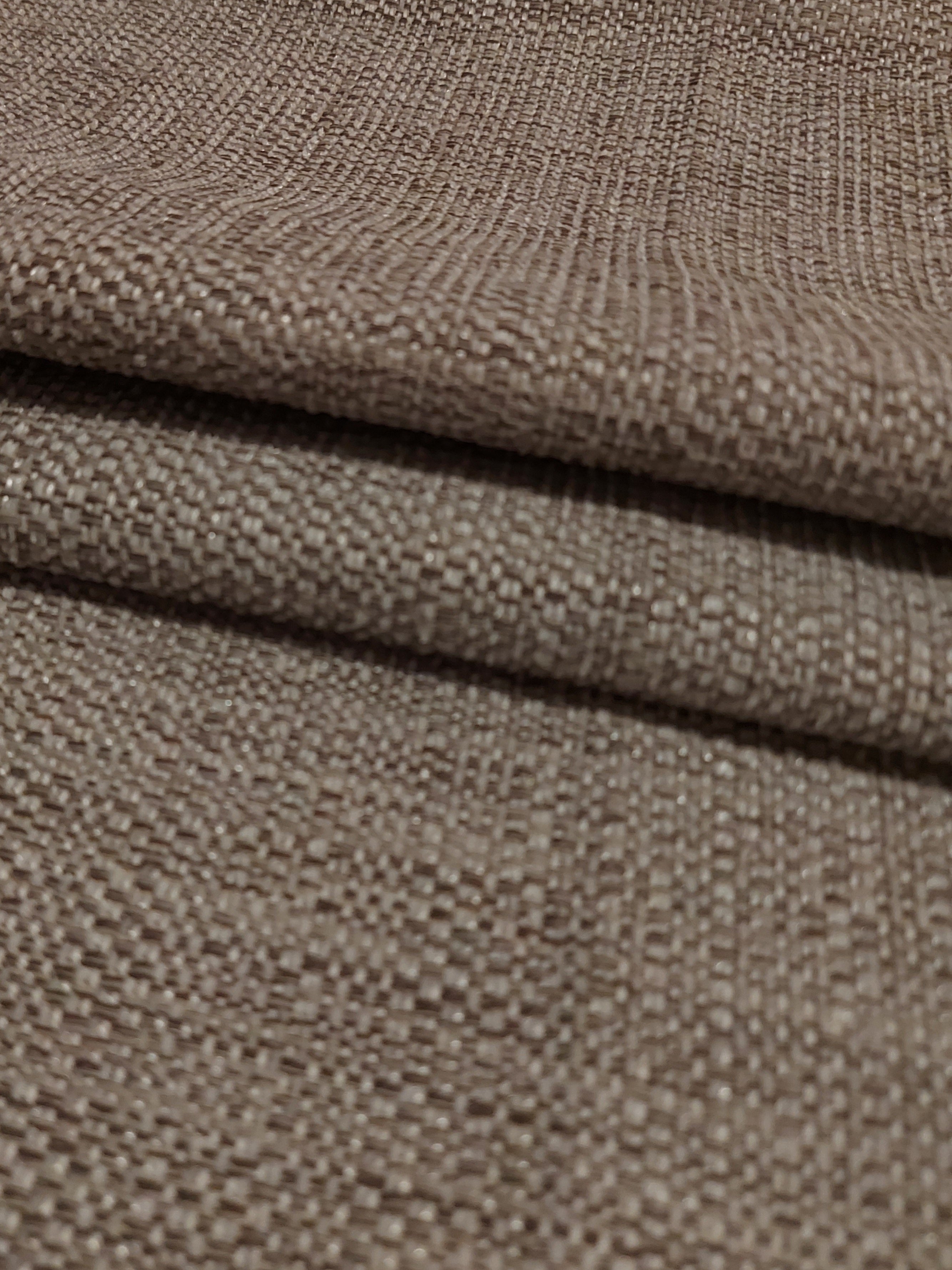 Stone Colour Semi Plain Chenille Type With Fire Retardant Finish