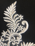 Ivory Embroidered Applique With Sequin