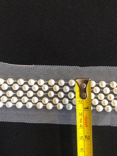 Ivory Pearl Trim 3cm Wide