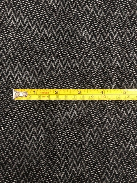 Dark Grey Chevron With One Way Stretch