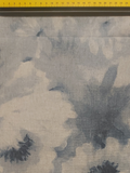 Dusty Blue Print on Firm Handle Cotton
