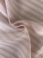 Dusty Pink Raised Woven Stripe, Lightweight.  Stripes Run Across The Fabric