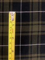 Moss Green/Black Tartan With White Overcheck.  Soft Handle