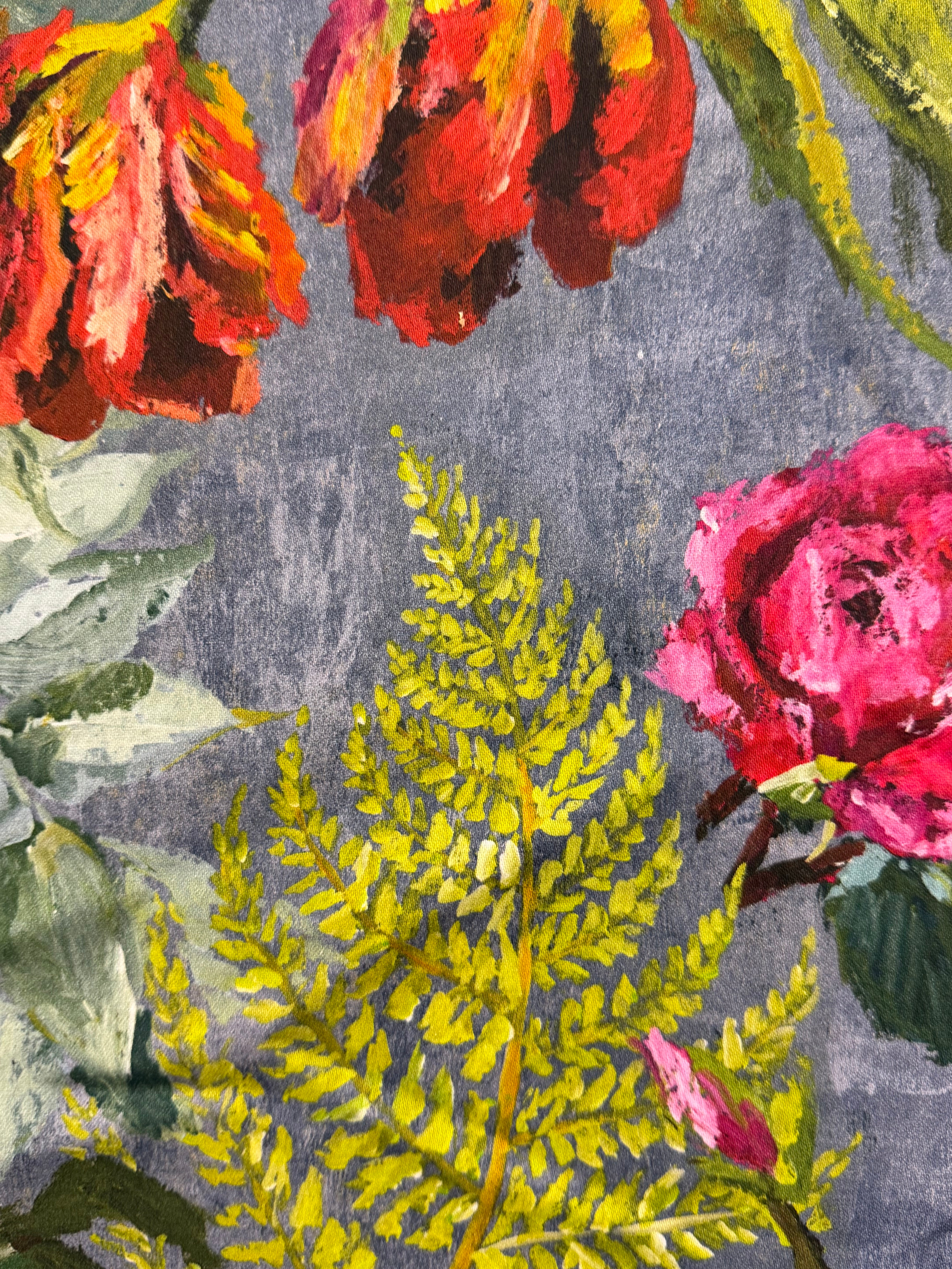 Designers Guild Tulipani Cotton Fabric – Botanical Floral Print – 137cm Wide