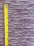 Purple Dashed Crinkle Stripe With Some Stretch, Top Weight