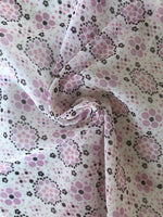 Pink Spot & Flower on Soft Mesh