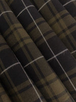 Moss Green/Black Tartan With White Overcheck.  Soft Handle