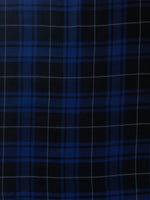 Blue/Navy Tartan With White Overcheck.  Soft Handle