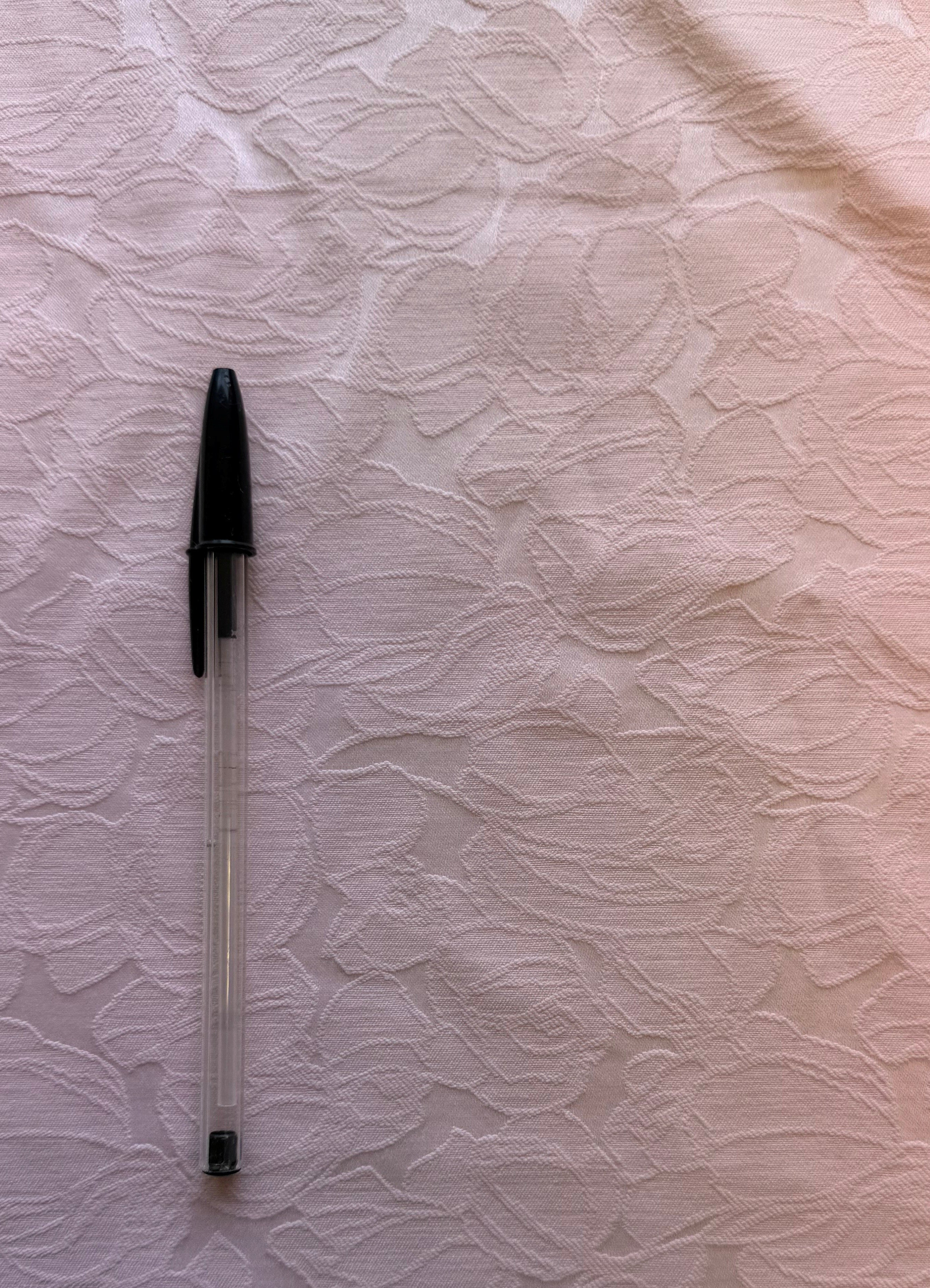 Stretch Jacquard Floral Fabric – Blush Pink Contemporary Design – Cotton Blend