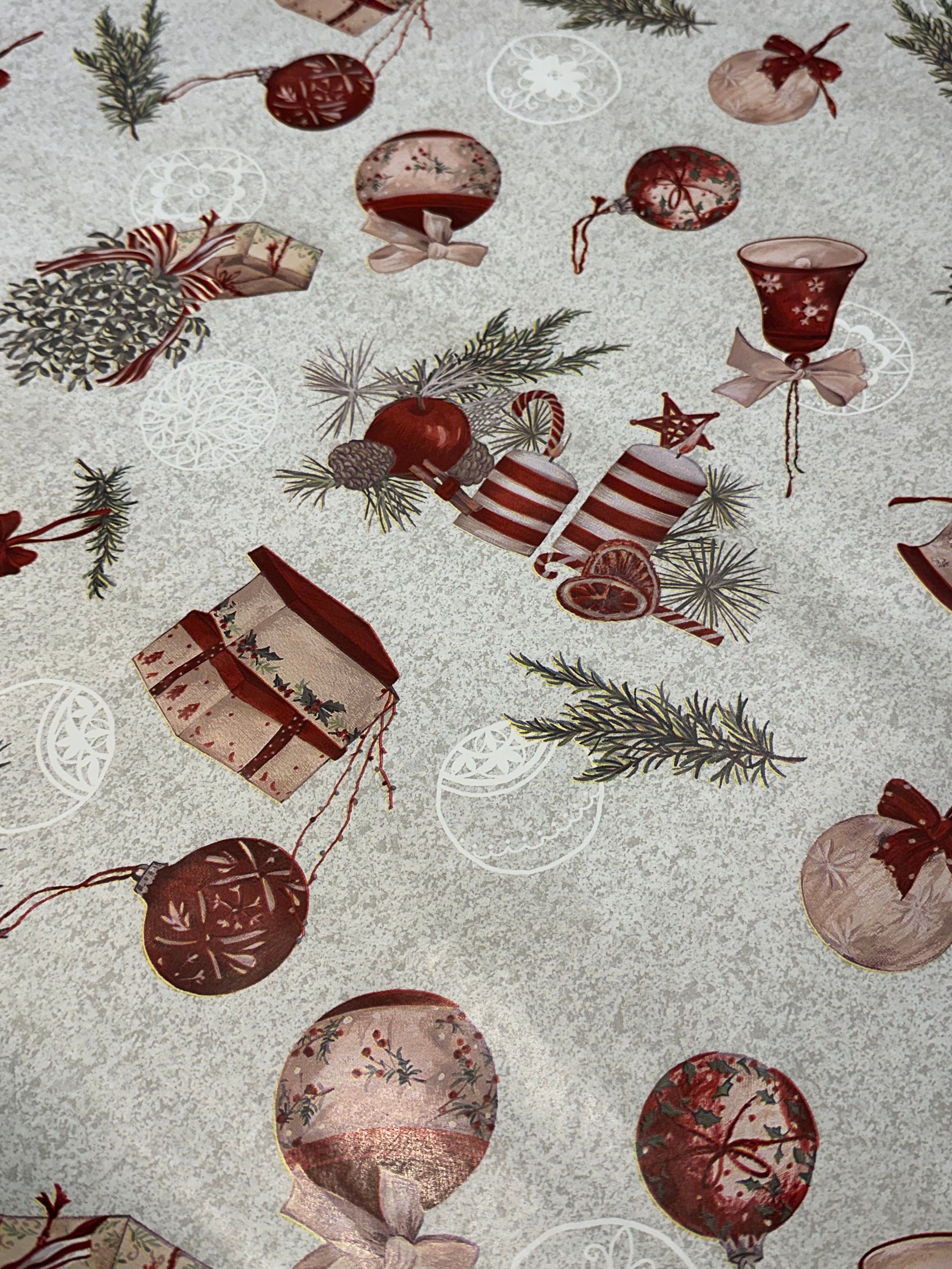 Spirit of Christmas Themed Wipeable Table Covering - CM3