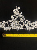 Ivory Guipure Edging, 12cm Wide (Matching Applique Also Available)