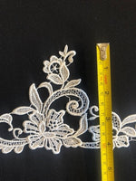 Ivory Guipure Edging, 12cm Wide (Matching Applique Also Available)