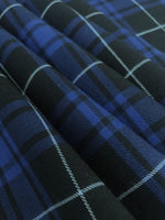 Blue/Navy Tartan With White Overcheck.  Soft Handle