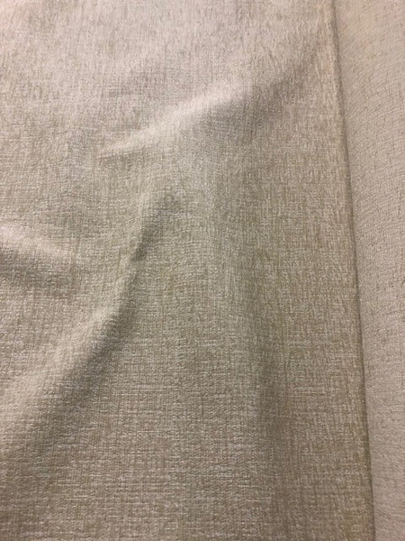 Ivory Two Tone Chenille With Fire Retardant Backing. 300g/m2, 100% Polyester. Roll Size - 3m