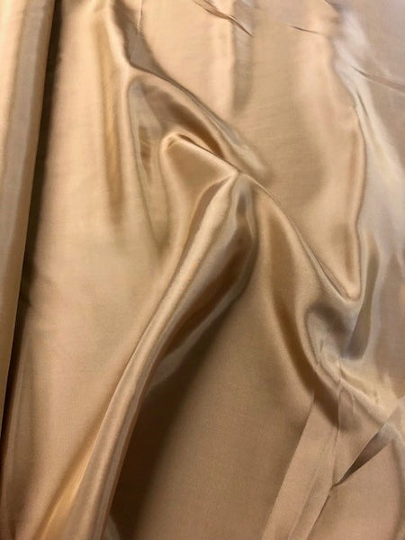 Gold Viscose Lining. 80g/m2, 100% Viscose. Roll Size - 2m