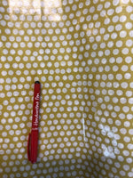 Ochre Spot on PVC Coated Cotton. 320g/m2, 100% Cotton PVC Coated. Roll Size: 2m