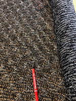 Grey Crochet Pattern knit. 200g/m2, 100% Acrylic. Roll Size: 3m