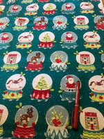 Snow Globe on Cotton Poplin. 100g/m2, 100% Cotton. Roll Size: 3m