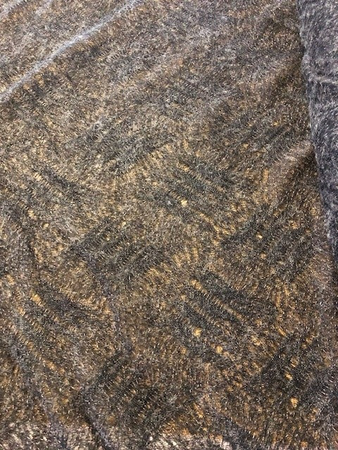 Grey Soft Handle Dash Design, Crochet Style. 130g/m2, 100%Polyester. Roll Size: 3m