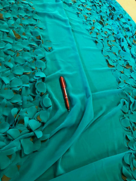 Emerald Laser Cut Double Border. 240g/m2, 100% Polyester. Roll Size: 2m