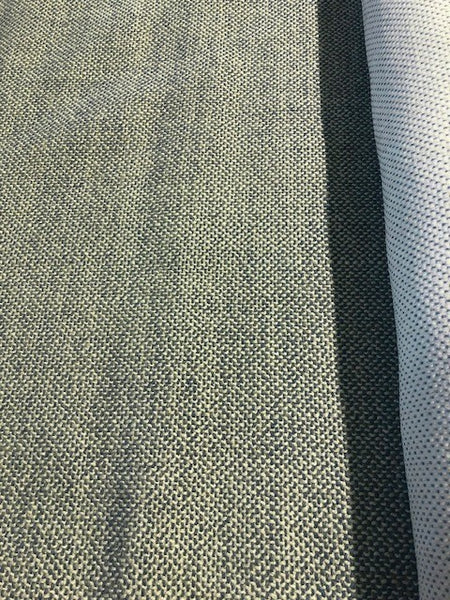 Blue Semi Plain Firm Furnishing. 380g/m2. Roll Size - 2.4m