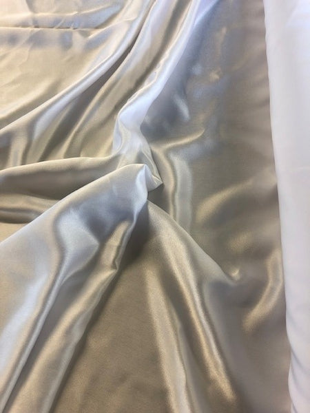 White Luxury Satin, Silk Feel. 170g/m2, 100%Polyester. Roll Size: 3m