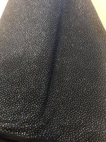 Irridescent Glitter on Black Stretch. 180g/m2, 95%Polyester 5% Elastane. Roll Size: 7m