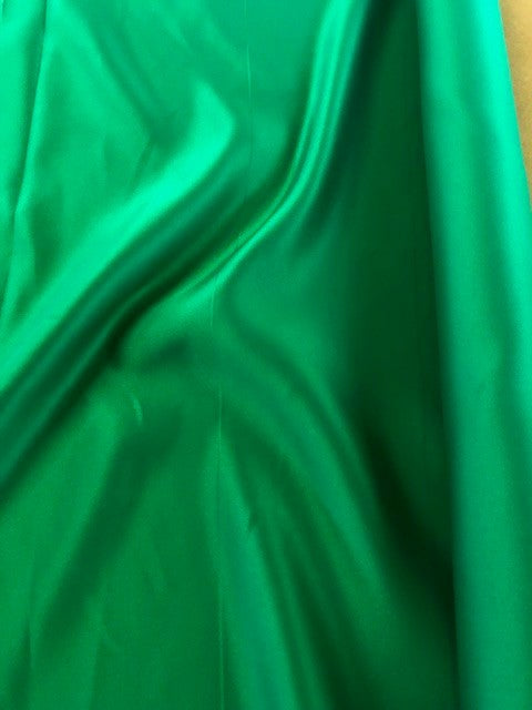 Emerald Green Duchess Satin. 140g/m2, 100% Polyester. Roll Size: 2.3m