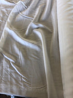 Ivory Soft Handle Cotton With Some Stretch. 110g/m2, 98% Cotton 2%  Elastane. Roll Size: 10.5m