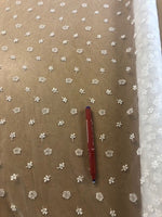Ivory Ditzy Embroidery on Tulle. 80g/m2, 100% Polyamide. Roll Size: 1.7m