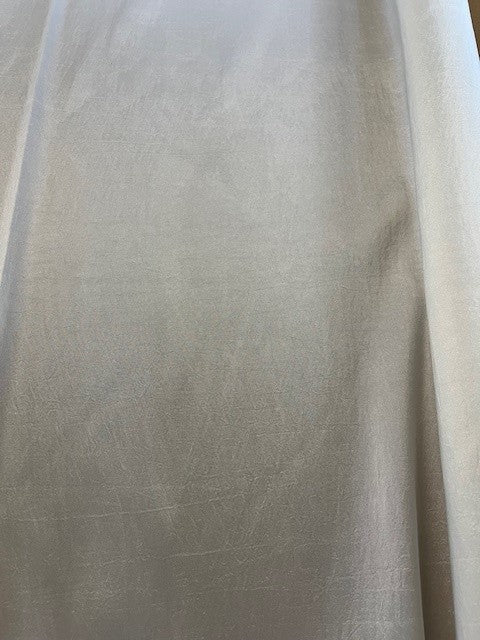 Ivory Crinkle Taffeta, Firm Handle. 90g/m2, 100% Polyester. Roll Size: 2m