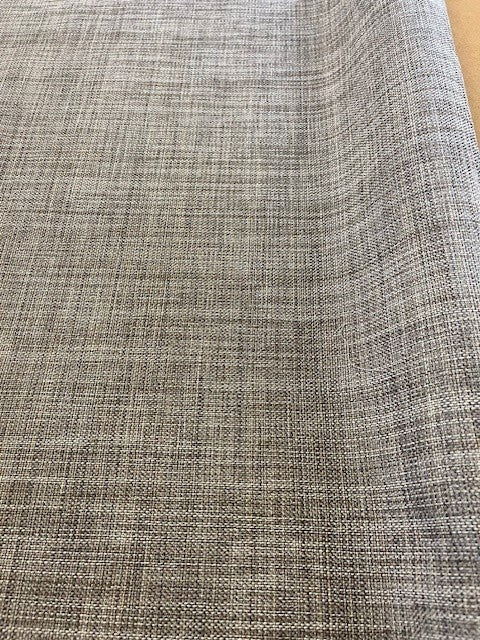 Grey Semi Plain Furnishing. 340g/m2, 100% Polyester. Roll Size: 2m