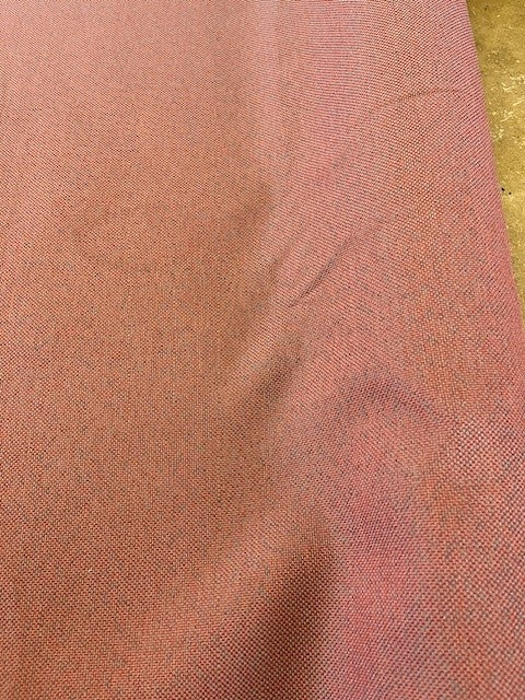 Burnt Orange 2 Tone Firm Handle Furnishing With Fire Retardant Finish. 350g/m2, 100%Polyester. Roll Size: 3.1m