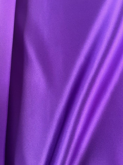 Violet Non Snag Duchess Satin. 190g/m2, 100% Polyester. Roll Size: 4m