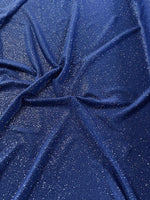 Royal Glitter on Jersey. 220g/m2, 95% Polyester 5% Elastane. Roll Size: 3m