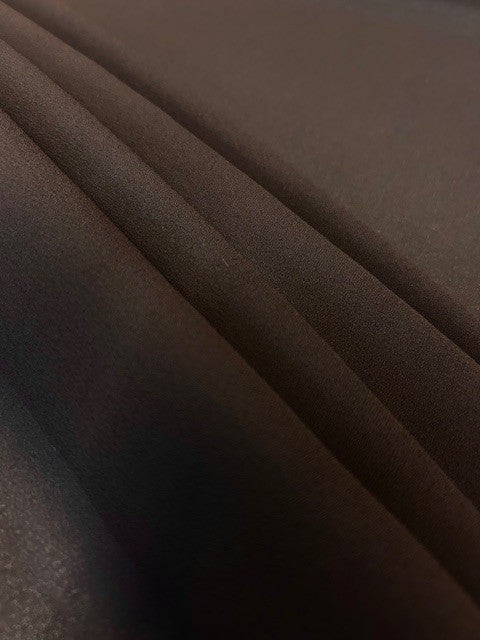 Lightweight Polyester Crepe Fabric – Brown Roll Size: 5.6m