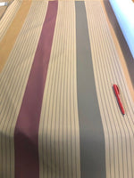 Multi Coloured Stripes, Firm Handle. 380g/m2. Roll Size - 14m, Made Up Of 7 x 2m Lengths