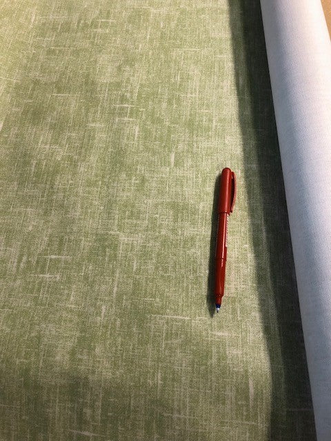 Sage PVC Print, Cotton Backed. Roller Blind Fabric. 280g/m2. Roll Size - 2.5m