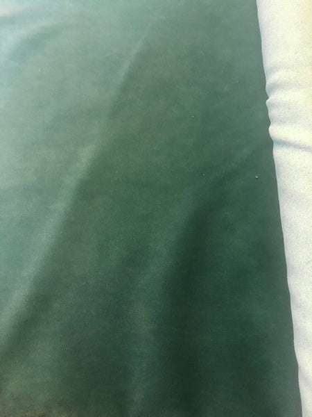 Sea Green Short Pile Velvet. 340g/m2. Roll Size - 3m