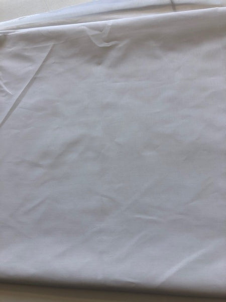 White Cotton lawn. 100g/m2. Roll Size - 3.3m