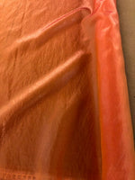 Orange Crinkle Taffeta. 70g/m2 50% Nylon 50% Polyester. Roll Size - 5.7m