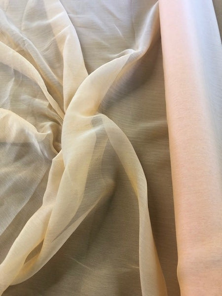 Apricot Chiffon 70g/m2, 100% Polyester. Roll Size - 4m