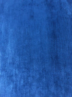 Cobalt Blue Short Pile Ribbed Firm Handle Velvet. 100% Rayon, 575g/m2. Roll Size - 1.5m