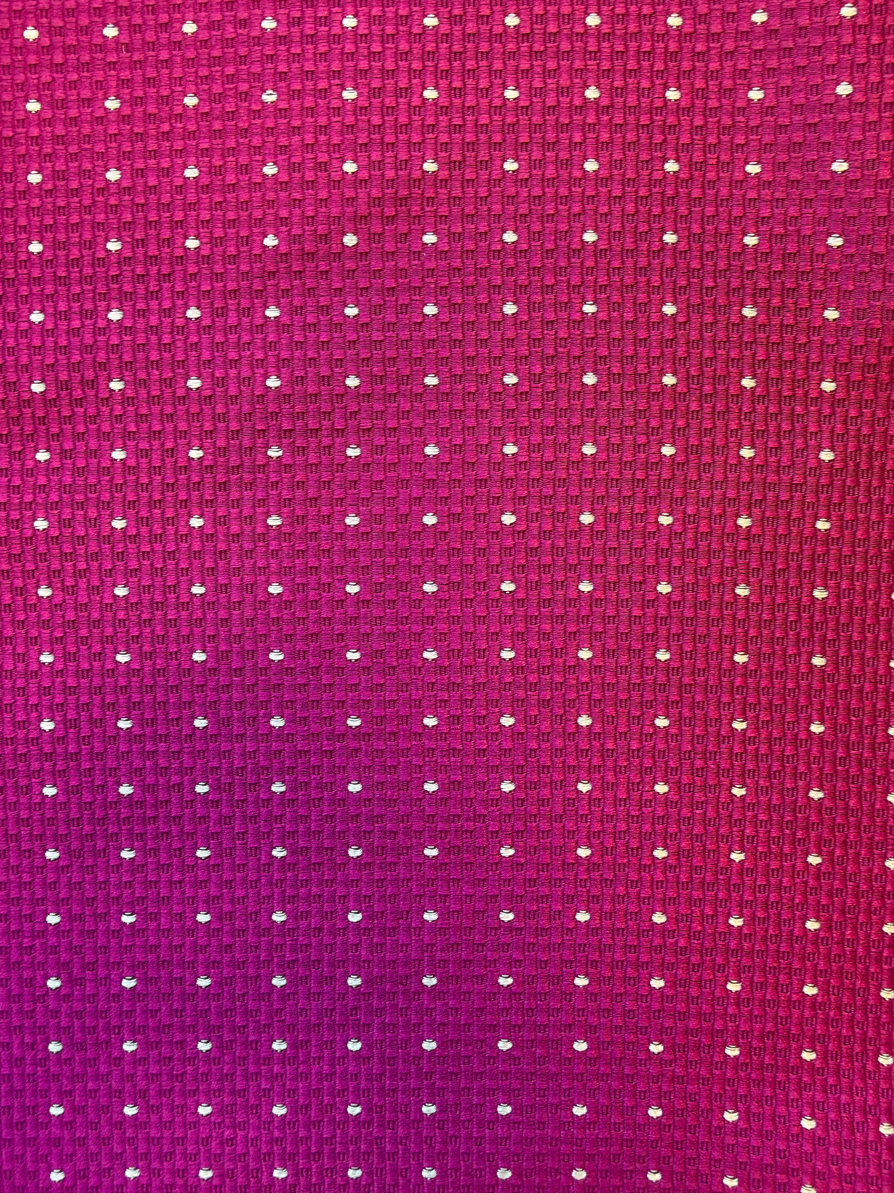Pink Textured Woven Fabric with White Spot – 130 cm Wide