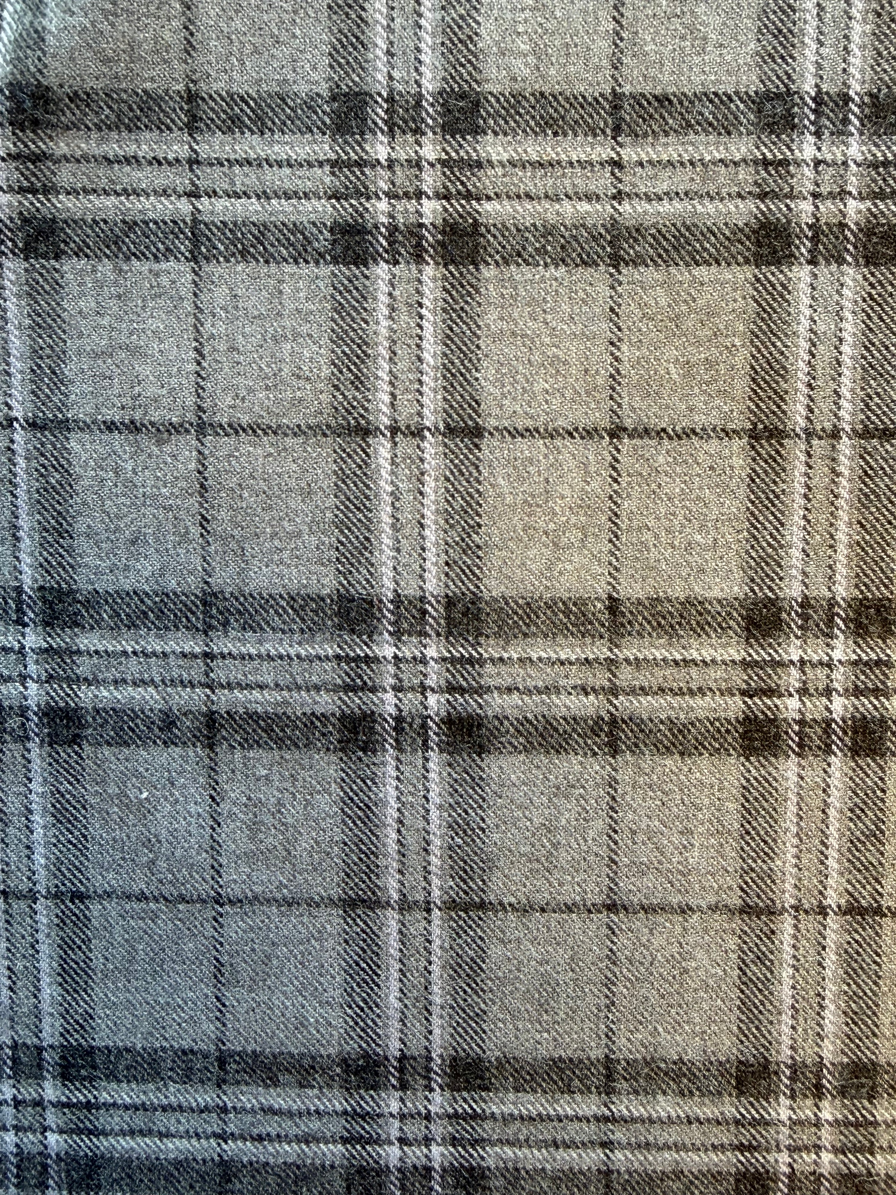 Grey Wool Tartan