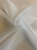 Ivory Glitter on Crinkle Organza