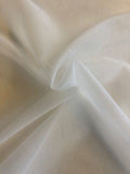 Ivory Glitter on Crinkle Organza