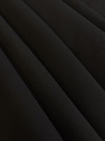 Black Two Way Woven Stretch, Suiting Weight