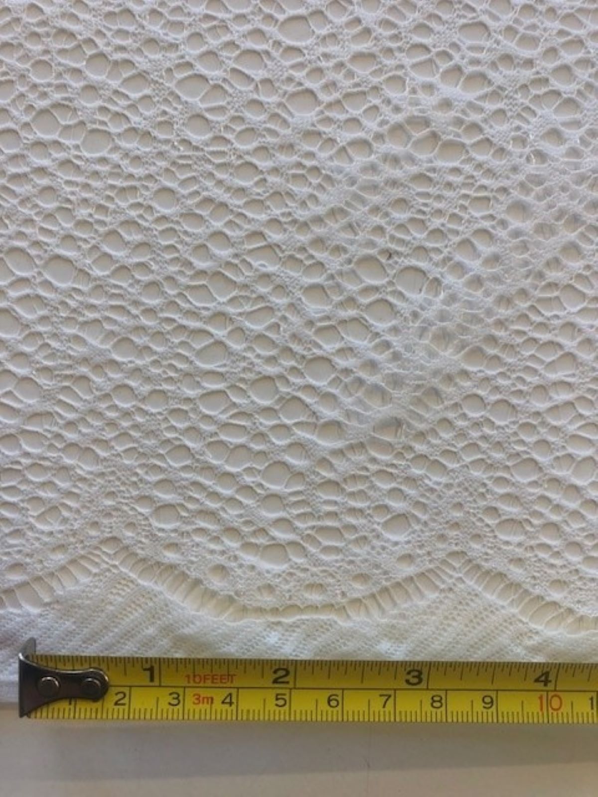 Ivory Open Bubble Effect Tulle