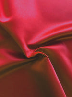 Burgundy Non Snag Matt Duchess Satin, 193 g/m2, 100% Polyester, 145cms Wide. Roll Size - 2.4m.